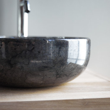 Vasque en marbre Pia dark grey