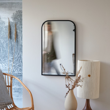 Miroir déco en métal Nordic 80x50 cm