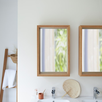 Easy - Miroir en chêne 70x45 cm