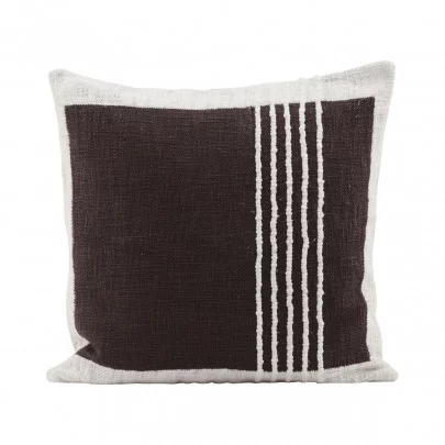 Yarn - Housse de coussin en coton 50x50 cm, brown