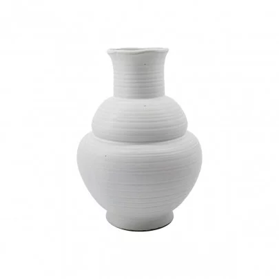 Liva - Vase en grès, white