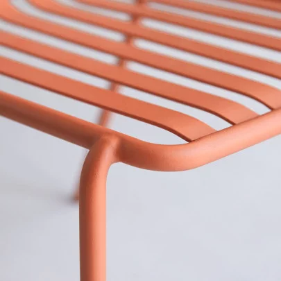 Gaby - Chaise en métal orange