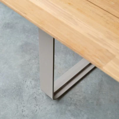 Harper - Table en teck massif et aluminium 6/8 pers.