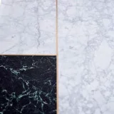 Stonepiet - Table en chêne massif et marbre 6/8 pers.