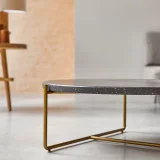 Anatole - Table basse en terrazzo et métal grey