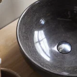Mia - Vasque en marbre dark grey