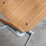 Mio - Chaise en frêne et métal grey