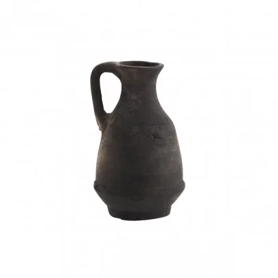 Nil - Vase décoratif en terre cuite, black