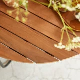 Key Wood - Table basse de jardin lattée en acacia massif