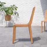 Teo - Chaise de jardin en teck massif