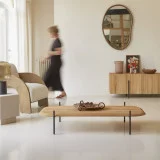 Honorine - Table basse rectangulaire en teck massif
