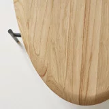 Honorine - Table basse ovale en teck massif