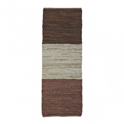 Trina - Tapis en cuir et coton 70x200 cm