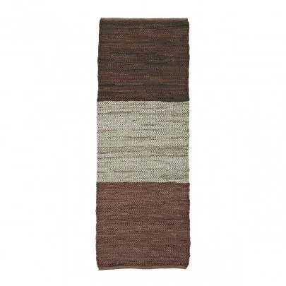 Trina - Tapis en cuir et coton 70x200 cm