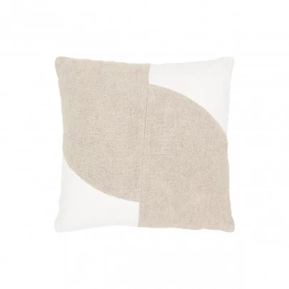 Maisa - Coussin en coton 50x50 cm, beige