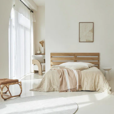 Urbain - Tête de lit en teck massif 180 cm