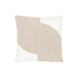 Maisa - Coussin en coton 50x50 cm, beige