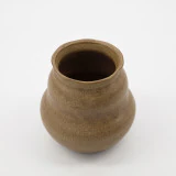 Juno - Vase en argile, camel, 15 cm