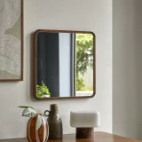 East - Miroir carré en teck massif 60x60 cm