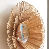 Pia - Miroir en fibres naturelles 70 cm