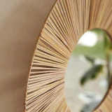 Iris - Miroir en fibres naturelles 60 cm