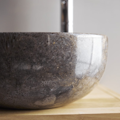 Mia - Vasque en marbre light grey