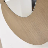 Eda - Miroir ovale en mindi clair 115x75 cm
