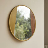 Andrea - Miroir en métal et bois 60 cm