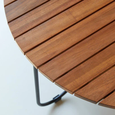 Key Wood - Table basse lattée en acacia massif