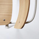 Mio - Chaise en frêne et métal cream